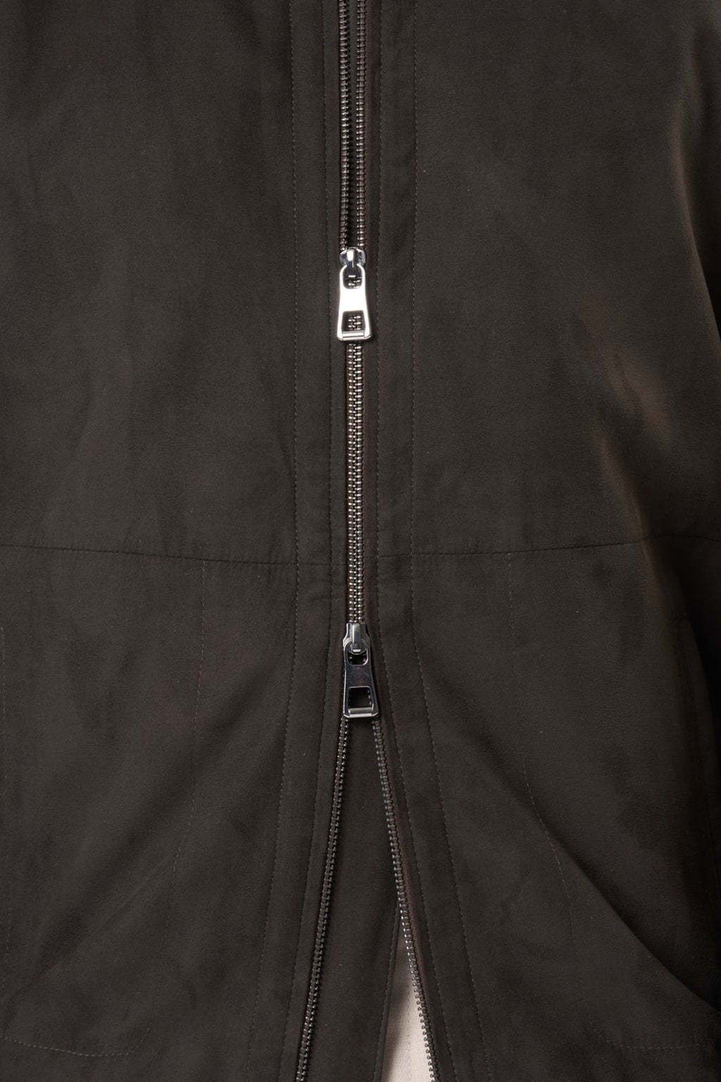 Suede Bomber Jacket in Brown