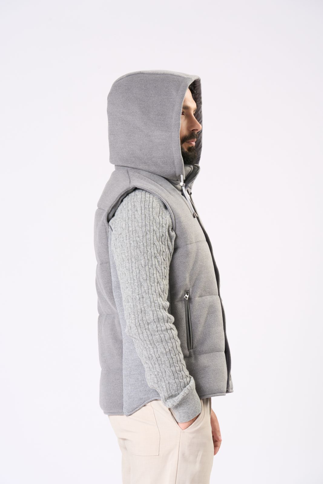 Cashmere Vest in Grey