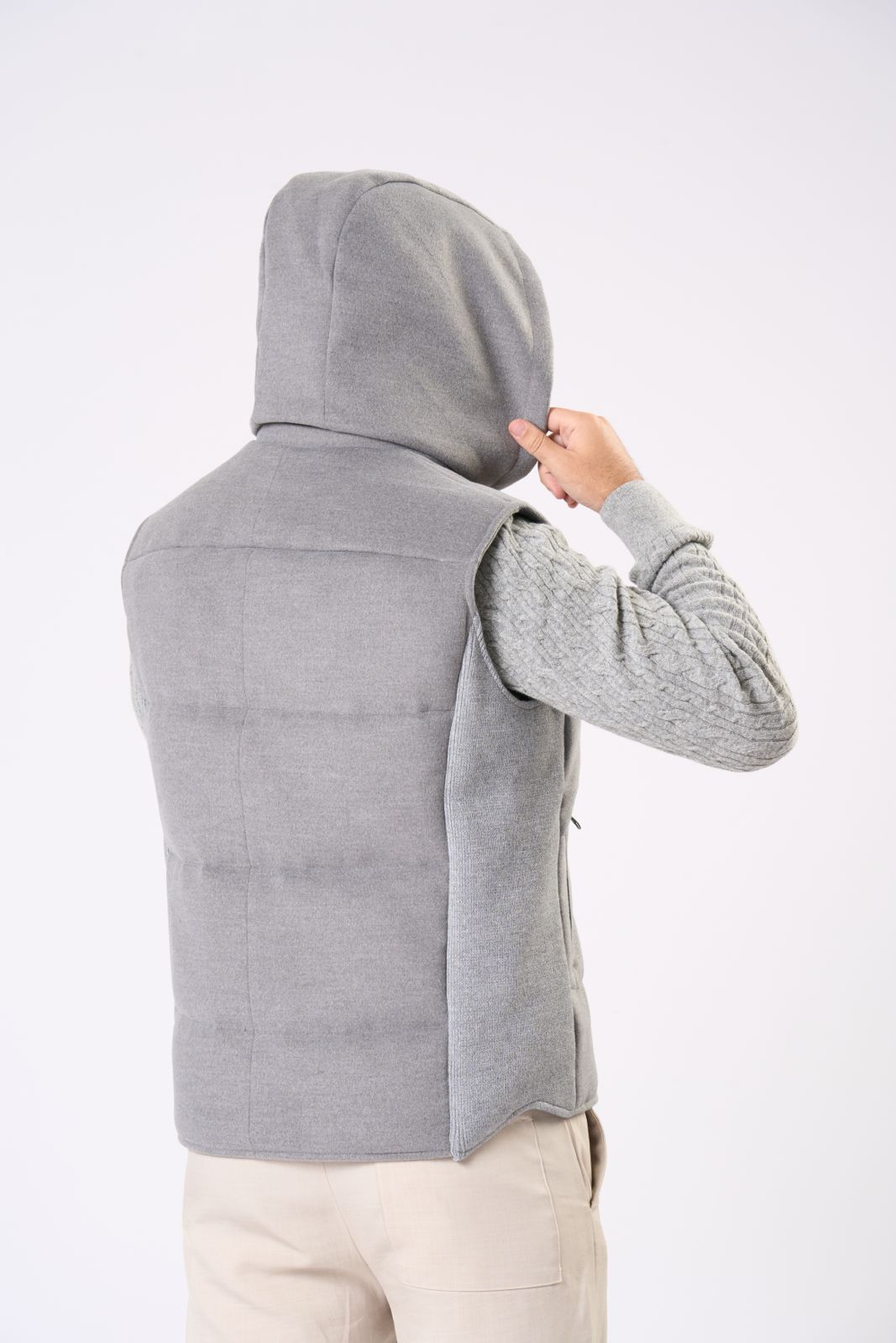 Cashmere Vest in Grey