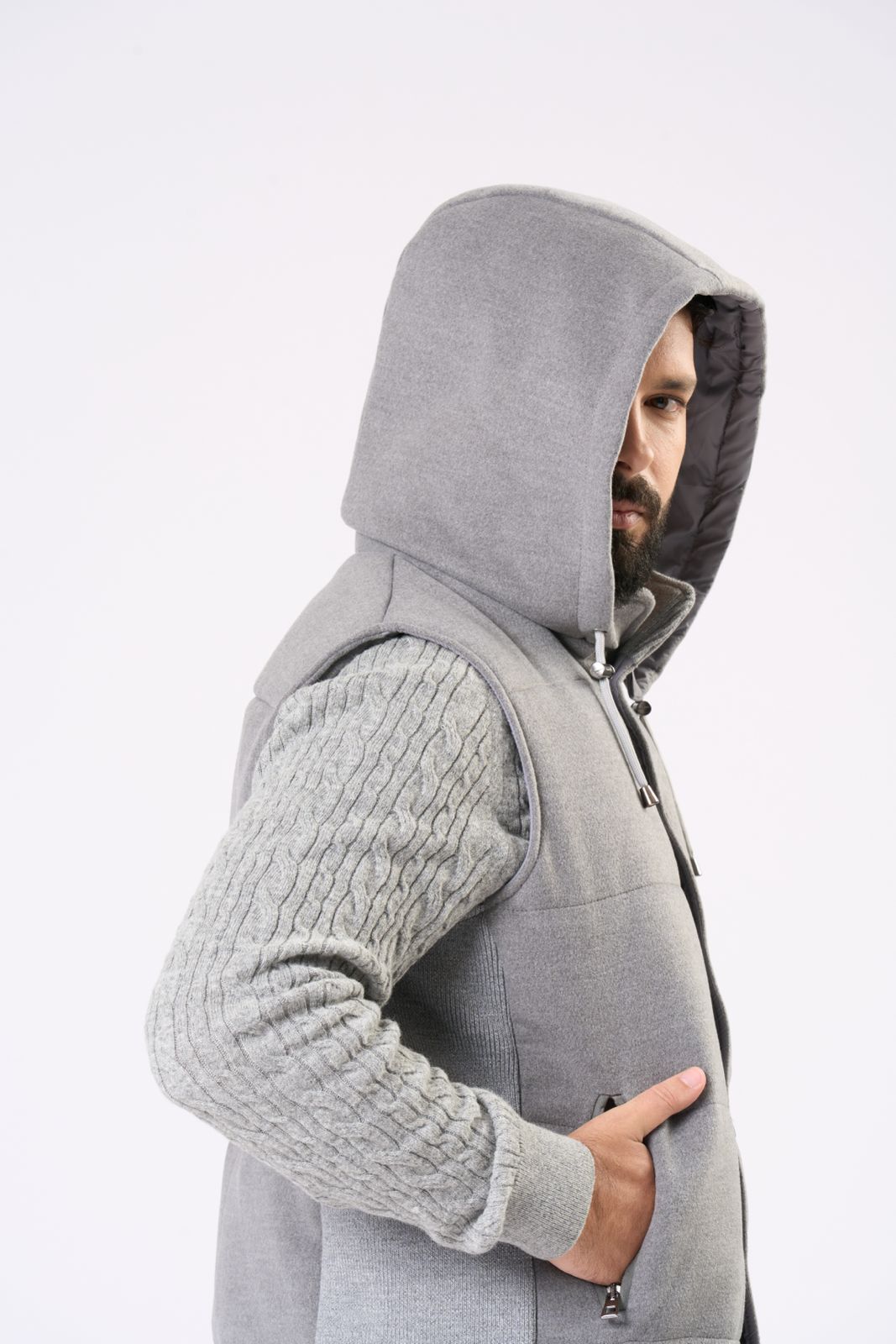 Cashmere Vest in Grey