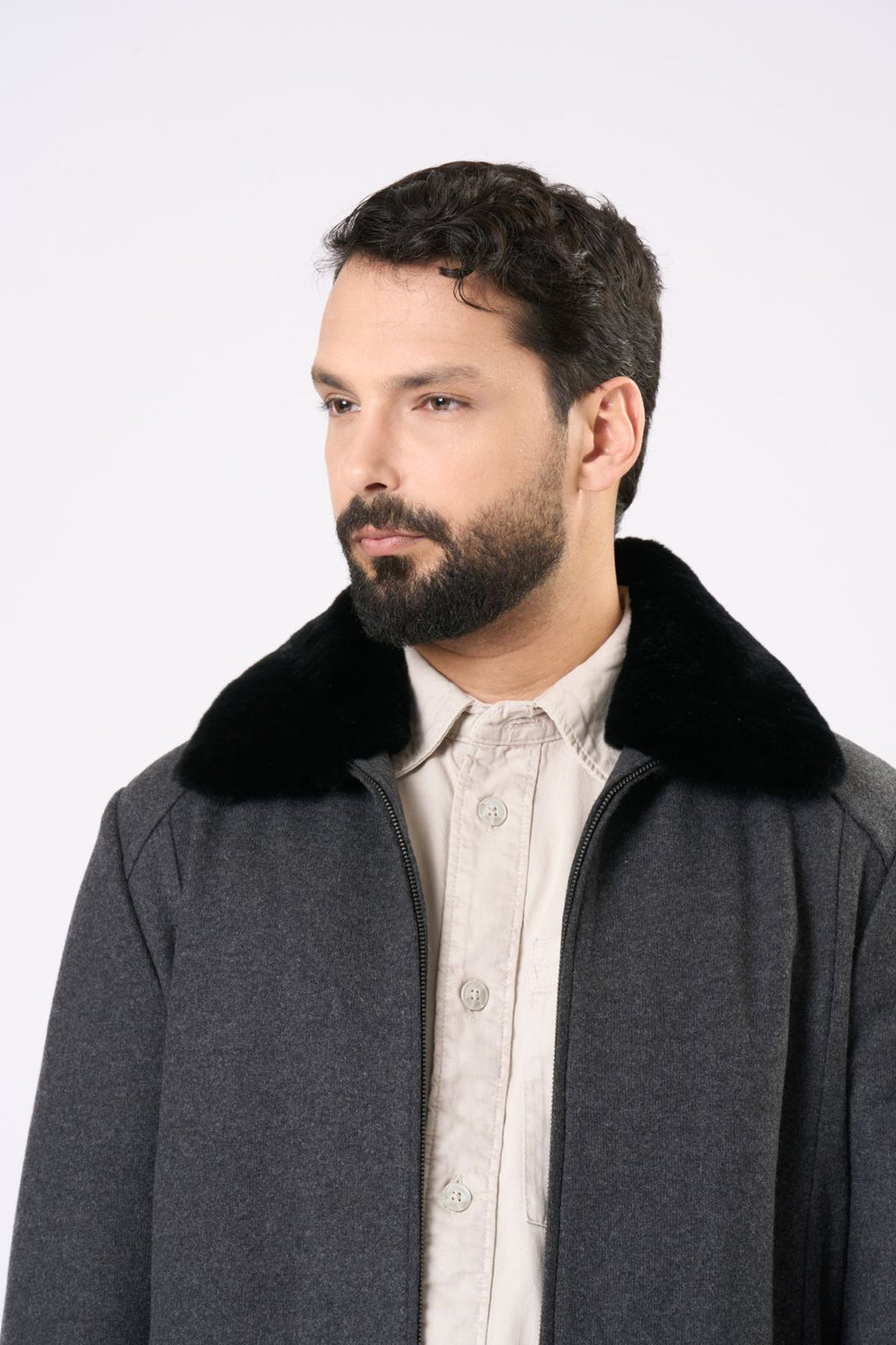 Classic Cashmere Jacket in Grey