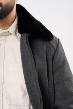 Classic Cashmere Jacket in Grey