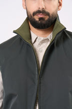 Waterproof reversible vest - In Green & Olive