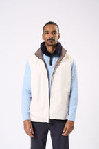 Waterproof reversible vest - In Beige & Brown