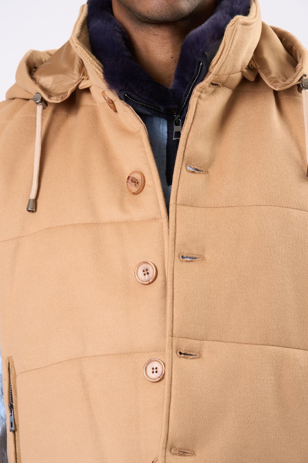 Cashmere Vest in Camel