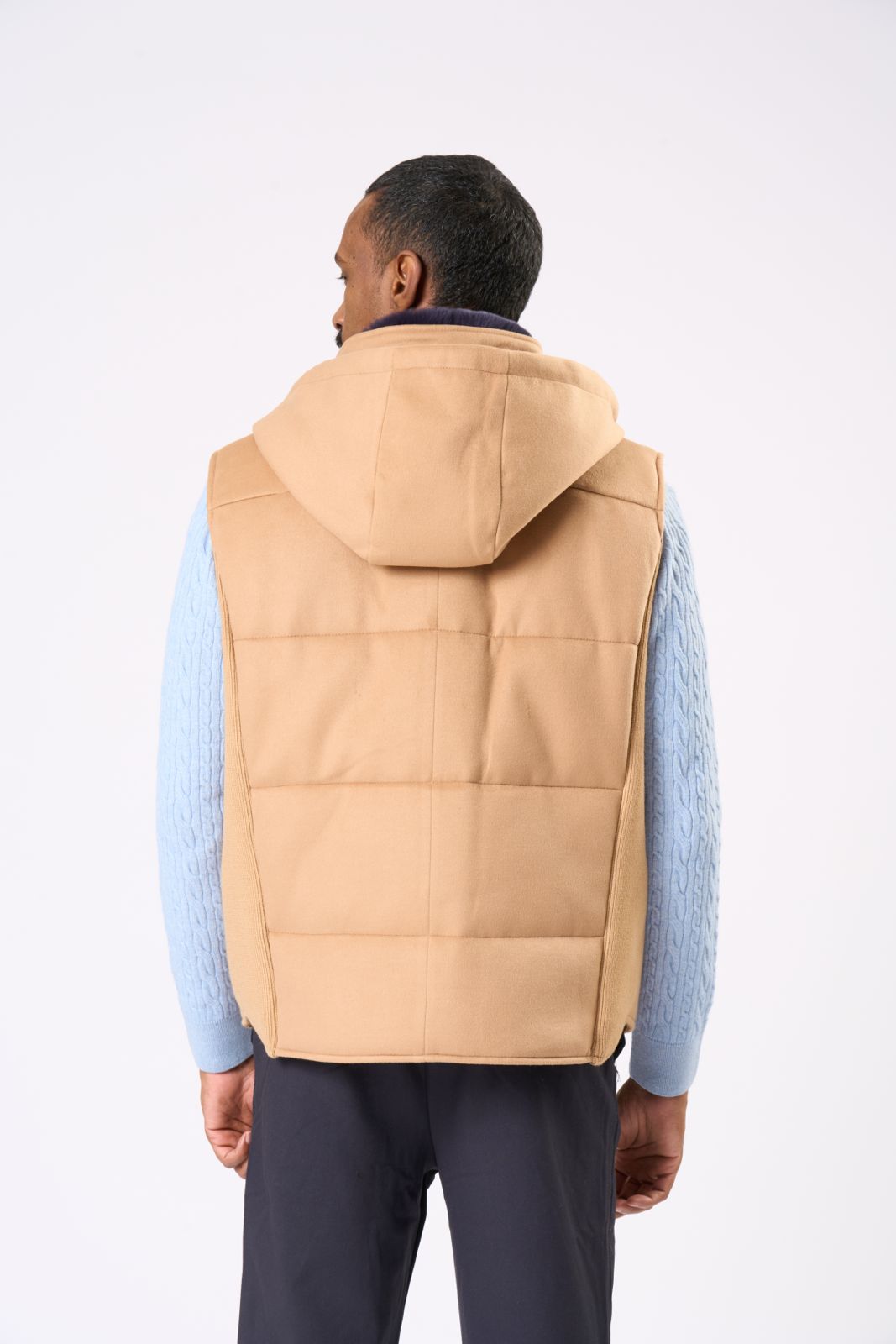 Cashmere Vest in Camel