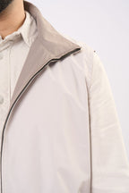 Waterproof reversible vest - In Olive & Cream